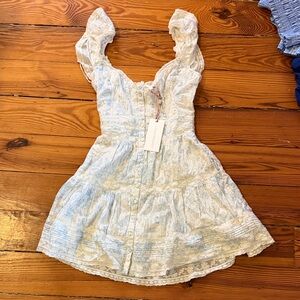 Loveshack fancy Lace Button-Down Dress